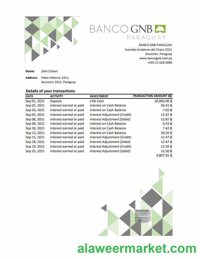 Paraguay Banco Continental S.A.E.C.A. excel pdf